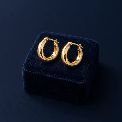 Petite gold hoops