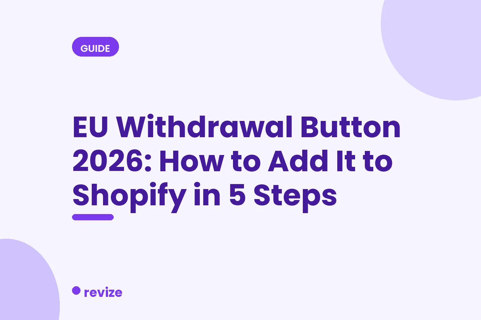 EU Withdrawal Button for Shopify: Required Since June 2026