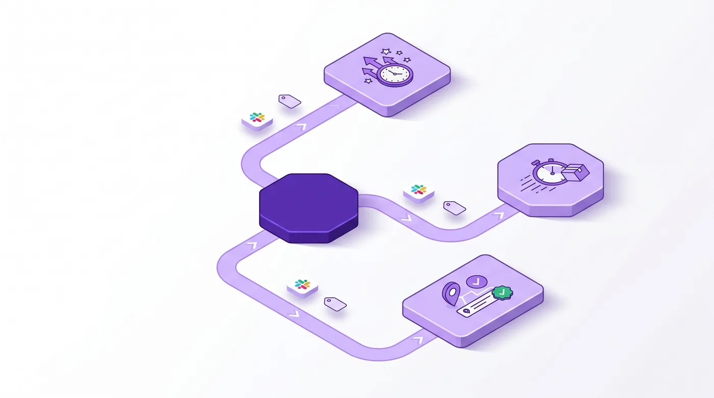 Flusso di Shopify Flow per instradare gli ordini, con percorsi per ordini prioritari di valore elevato e ordini urgenti