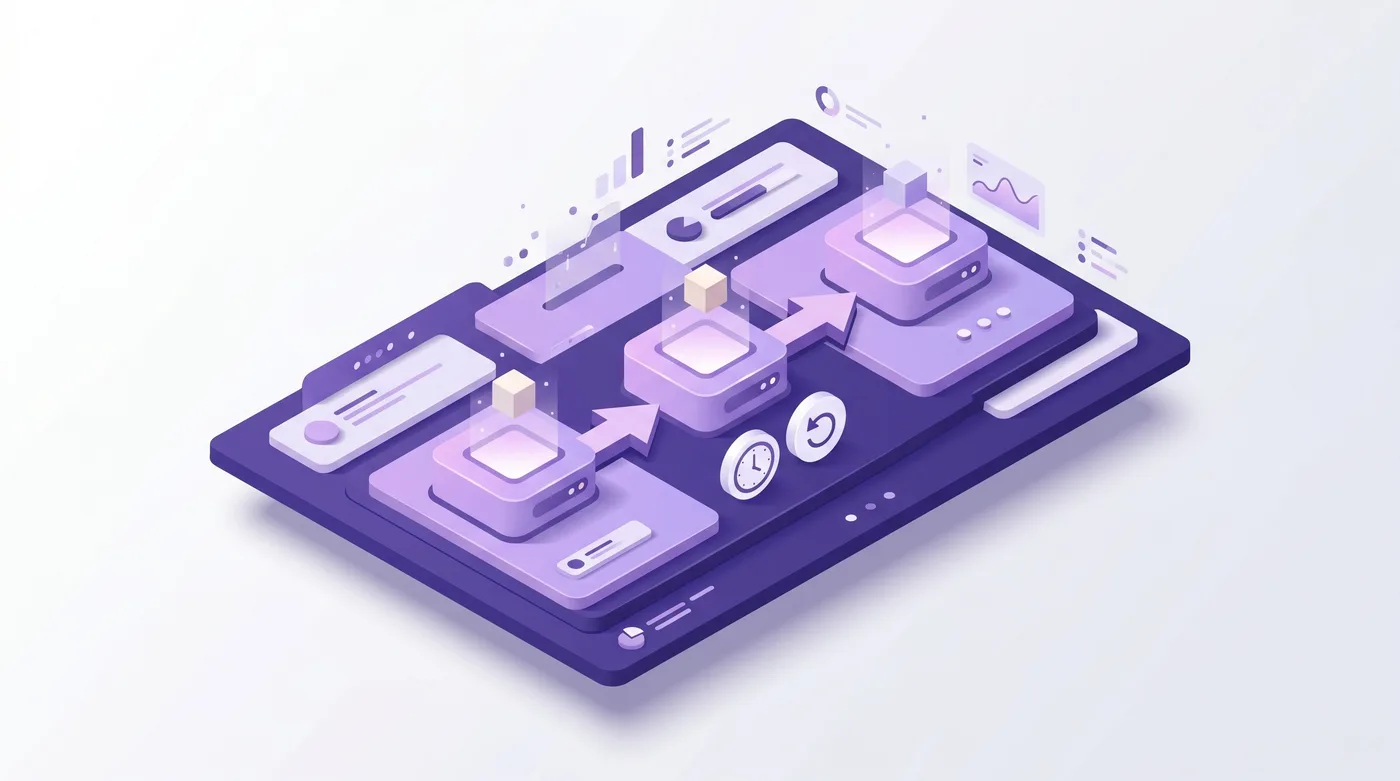Schermata di verifica di Shopify Flow AI con esecuzioni di test e cronologia delle versioni per il ripristino