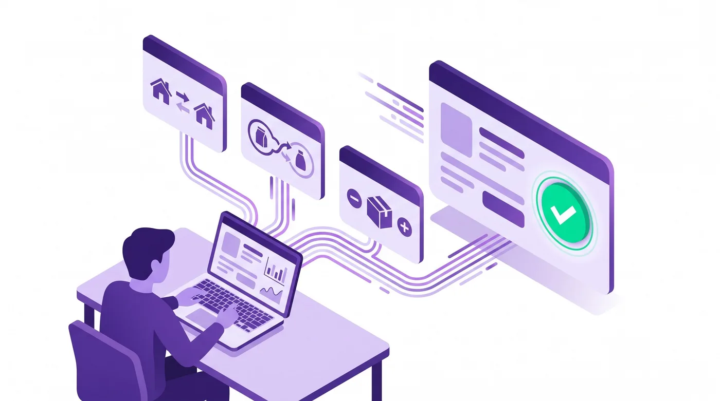 Flujo de autoservicio para editar pedidos de Shopify en el que un comprador realiza cambios después de la compra desde las cuentas de cliente