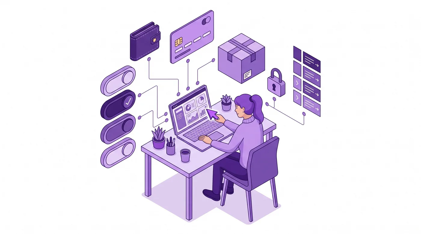 Operatore Shopify Plus che configura le regole di rimborso dopo il checkout